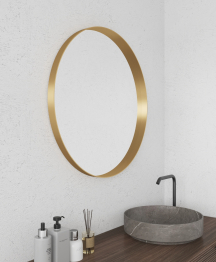 Дизайнерское настенное зеркало GENGLASS Rauntel M в металлической раме