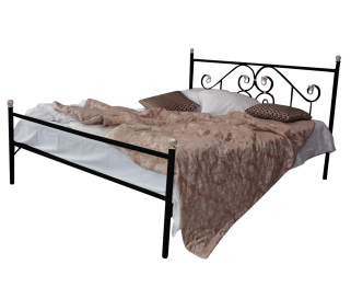 Кованая кровать Камелия 1.4 с одной спинкой