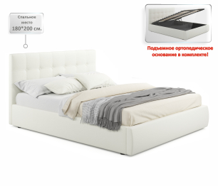 Мягкая кровать Selesta 1800 с матрасом АСТРА с подъемным механизмом