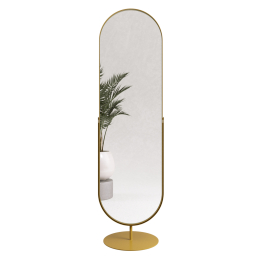 Дизайнерское напольное зеркало GENGLASS Ozevis в металлической раме