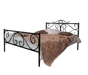 Кованая кровать Валенсия 1.4 с двумя спинками