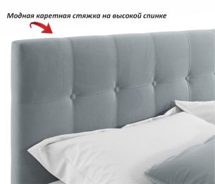 Мягкая кровать Selesta 1400 с матрасом ГОСТ с подъемным механизмом