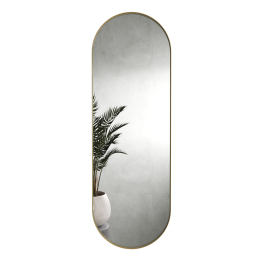 Дизайнерское настенное зеркало GENGLASS Nolvis L в металлической раме