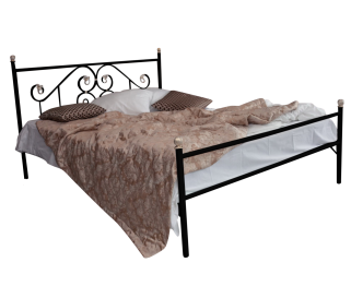 Кованая кровать Камелия 1.6 с одной спинкой