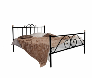 Кованая кровать Оливия 1.8 с двумя спинками