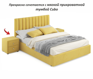 Мягкая кровать Olivia 1800 с подъемным механизмом