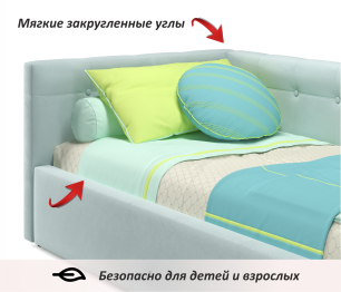 Односпальная кровать-тахта Bonna 900 с подъемным механизмом и матрасом АСТРА